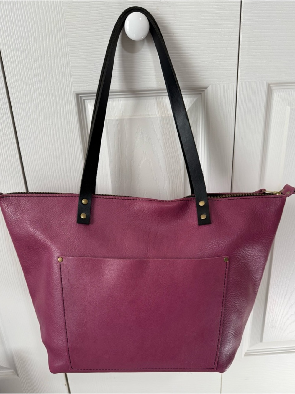 Portland Leather Goods large Mulberry tote
